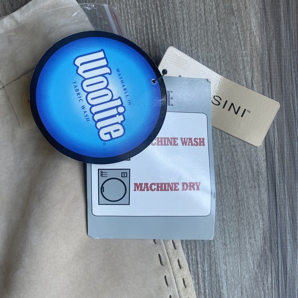 Vintage Massini Washable Womens Suede Wide Leg Leather Pants 8 NEW WITH TAGS - Picture 3 of 7